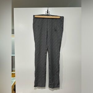 Chicos Juliet work pants - black and white pattern